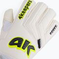 Рукавиці воротарські 4keepers Champ Carbo V RF Strap білі/жовті 3