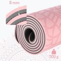 Килимок для йоги HMS YM10 light pink 3