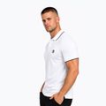 Футболка поло чоловіча Octagon Legion Tipped Small Logo 3D Polo white 3