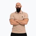 Футболка поло чоловіча Octagon Legion Tipped Small Logo 3D Polo beige 3