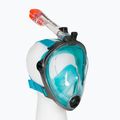 Повнолицева маска для снорклінгу AQUA-SPEED Spectra 2.0 сіра/бірюзова