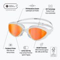 Окуляри для плавання BuddySwim OzeanX Mirror white / orange 7