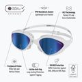 Окуляри для плавання BuddySwim OzeanX Mirror white / blue 8