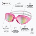 Окуляри для плавання BuddySwim OzeanX Mirror pink/white/iridium 7