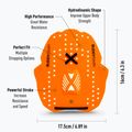 Весла для плавання BuddySwim Power Paddle orange 2