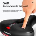 Сідло велосипедне Rockbros AQ-6090 black/red 3
