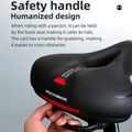 Сідло велосипедне Rockbros AQ-6090 black/red 5