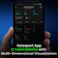 Окуляри для плавання Holoswim Solla Wave AI Music red 2