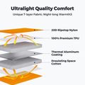 Матрац надувний Flextail Zero R05 Mummy orange 3