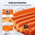 Матрац надувний Flextail Zero R05 Mummy orange 4