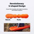 Матрац надувний Flextail Zero R05 Mummy orange 8