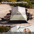 Намет трекінговий двомісний Naturehike Mongar Pro 2 20D light grey 2