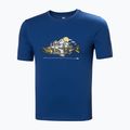 Футболка трекінгова чоловіча Helly Hansen F2F Organic Cotton 2.0 блакитна 63340_606 5