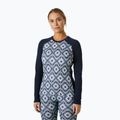 Жіноча термоактивна кофта Helly Hansen Lifa Merino Midweight Graphic Crew navy star pixel