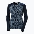Жіноча термоактивна кофта Helly Hansen Lifa Merino Midweight Graphic Crew navy nordic rose aop 5