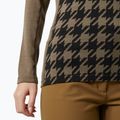Жіноча термоактивна кофта Helly Hansen Lifa Merino Midweight Graphic Crew sepia houndstooth aop 4