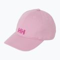 Дитяча кепка з козирком Helly Hansen Logo Jr pink lavender