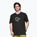 Футболка чоловіча NORRONA Cotton Viking caviar black/snowdrop