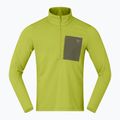 Кофта трекінгова чоловіча NORRONA Femund Warm1 Zip Neck golden lime/olive night 5