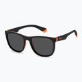 Окуляри сонцезахисні дитячі Polaroid PLD 8049/S black orange/grey polarized 2