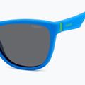 Окуляри сонцезахисні дитячі Polaroid PLD 8056/S matte blue/grey polarized 5
