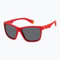 Окуляри сонцезахисні дитячі Polaroid PLD 8057/S matte red/grey polarized 2