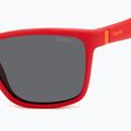 Окуляри сонцезахисні дитячі Polaroid PLD 8057/S matte red/grey polarized 5
