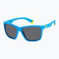 Окуляри сонцезахисні дитячі Polaroid PLD 8057/S matte blue/grey polarized 2