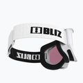 Окуляри гірськолижні Bliz Liner white black logo/pink&silver mirror 5