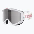Окуляри гірськолижні дитячі Bliz Liner Jr white pink logo/pink&silver mirror 3