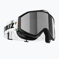 Окуляри гірськолижні дитячі Bliz Liner Jr black white logo/brown&silver mirror