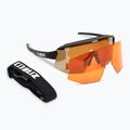 Велосипедні окуляри Bliz Breeze Polarized S3+S2 матові чорні/коричнево-сріблясті дзеркальні/основні помаранчеві