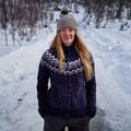 Светр жіночий Fjällräven Övik Knit Cardigan dark navy 10