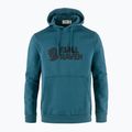 Кофта трекінгова чоловіча Fjällräven Logo Hoodie deep sea 4