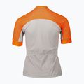 Жіноча велофутболка POC Essential Road Logo zink orange/granite grey 2