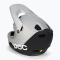 Шолом велосипедний POC Coron Air MIPS argentite silver/uranium black matt 4