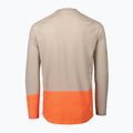 Велосипедний лонгслів чоловічий POC MTB Pure light sandstone beige/zink orange 2
