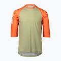 Велофутболка чоловіча POC MTB Pure 3/4 prehnite green/zink orange