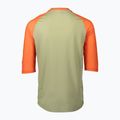 Велофутболка чоловіча POC MTB Pure 3/4 prehnite green/zink orange 2