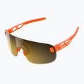 Окуляри велосипедні POC Elicit fluorescent orange translucent/clarity road gold