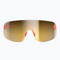 Окуляри велосипедні POC Elicit fluorescent orange translucent/clarity road gold 2