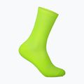 Велосипедні шкарпетки POC Fluo Sock Mid флуоресцентні жовто-зелені шкарпетки 5