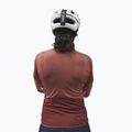 Велофутболка жіноча POC Essential Road Logo himalayan salt/garnet red 2