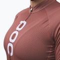 Велофутболка жіноча POC Essential Road Logo himalayan salt/garnet red 4