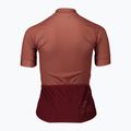 Велофутболка жіноча POC Essential Road Logo himalayan salt/garnet red 6