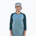 Велофутболка жіноча POC MTB Pure 3/4 lt dioptase blue/dioptase blue