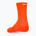 Велошкарпетки POC Fluo Mid fluorescent orange 2