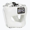 Боксерський шолом Cleto Reyes з загостреним обличчям з нейлонової планки білий