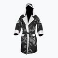 Халат Cleto Reyes Satin Boxing Hoodie чорно-білий з капюшоном 2