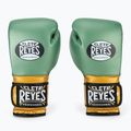 Боксерські рукавички Cleto Reyes Velcro Sparring металеві зелені / золоті wbc 2